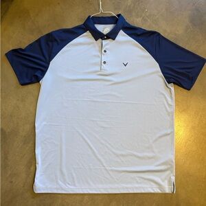 Callaway Navy and Light Blue Polo Shirt